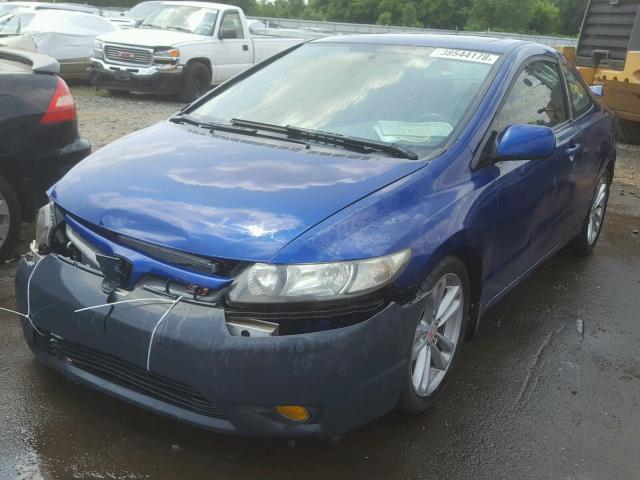 2HGFG21546H704249 - 2006 HONDA CIVIC SI BLUE photo 2