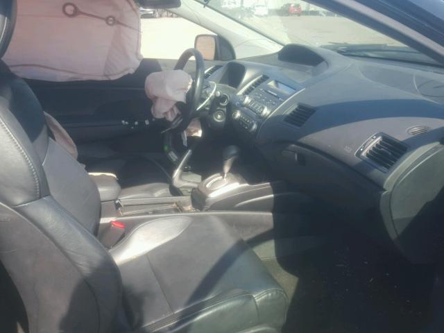 2HGFG12958H568955 - 2008 HONDA CIVIC EXL BLUE photo 5