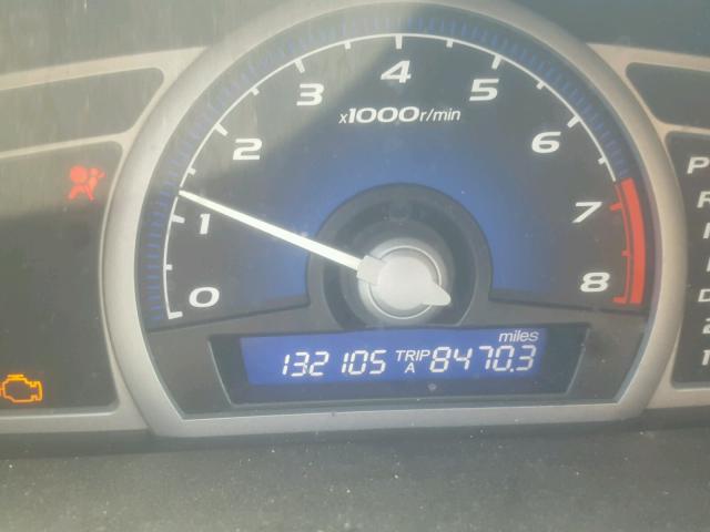 2HGFG12958H568955 - 2008 HONDA CIVIC EXL BLUE photo 8