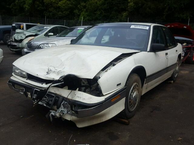 2G4WD54L3M1405503 - 1991 BUICK REGAL LIMI WHITE photo 2