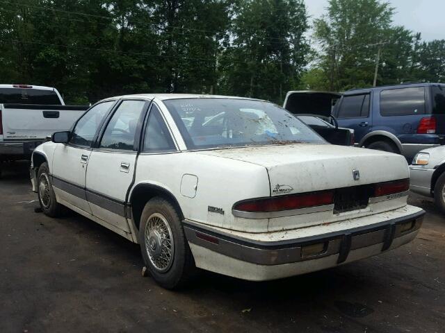 2G4WD54L3M1405503 - 1991 BUICK REGAL LIMI WHITE photo 3