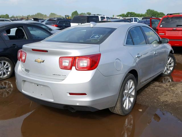 1G11F5SL9FU137214 - 2015 CHEVROLET MALIBU LTZ 银色 照片 4