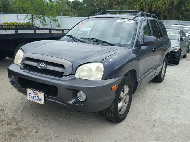 KM8SC13DX6U081851 - 2006 HYUNDAI SANTA FE G BLUE photo 2