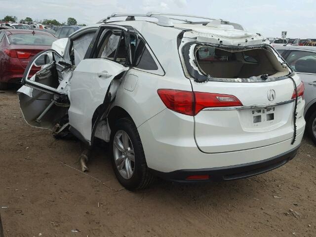 5J8TB4H51EL024247 - 2014 ACURA RDX WHITE photo 3