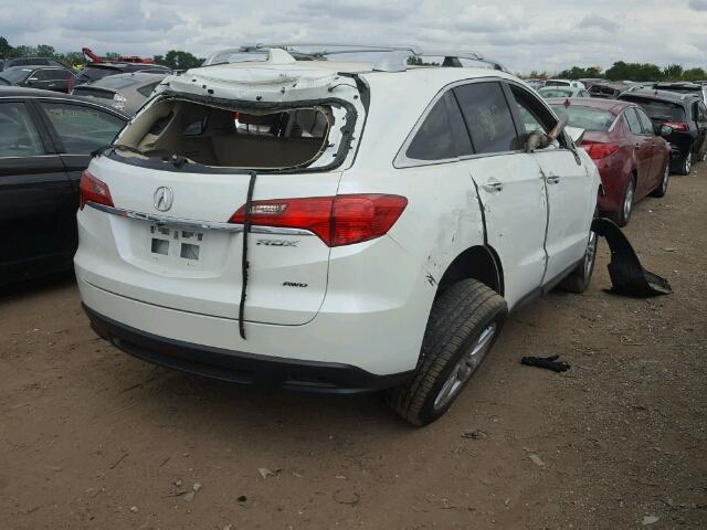 5J8TB4H51EL024247 - 2014 ACURA RDX WHITE photo 4