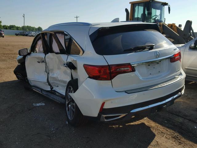 5FRYD4H87HB000162 - 2017 ACURA MDX ADVANC WHITE photo 3