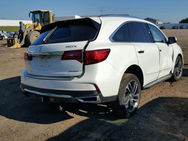 5FRYD4H87HB000162 - 2017 ACURA MDX ADVANC WHITE photo 4