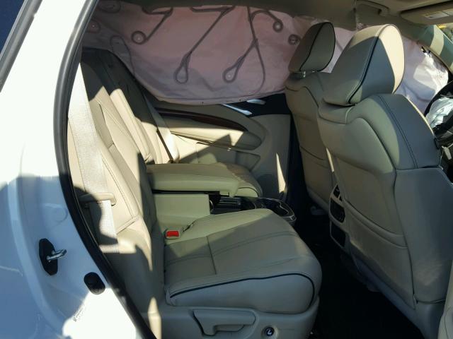 5FRYD4H87HB000162 - 2017 ACURA MDX ADVANC WHITE photo 6