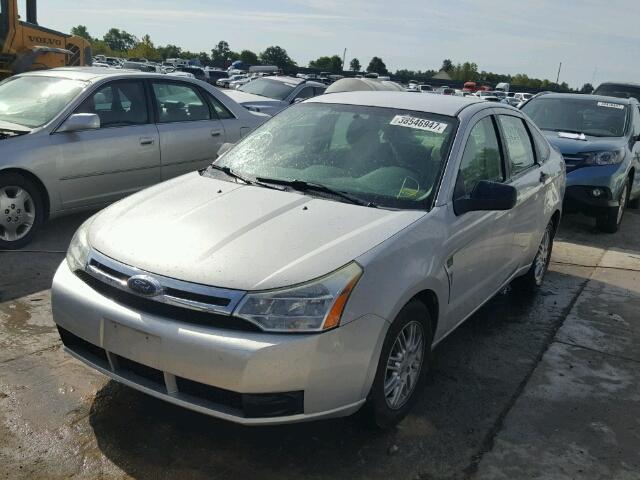 1FAHP35N58W292506 - 2008 FORD FOCUS SE GRAY photo 2