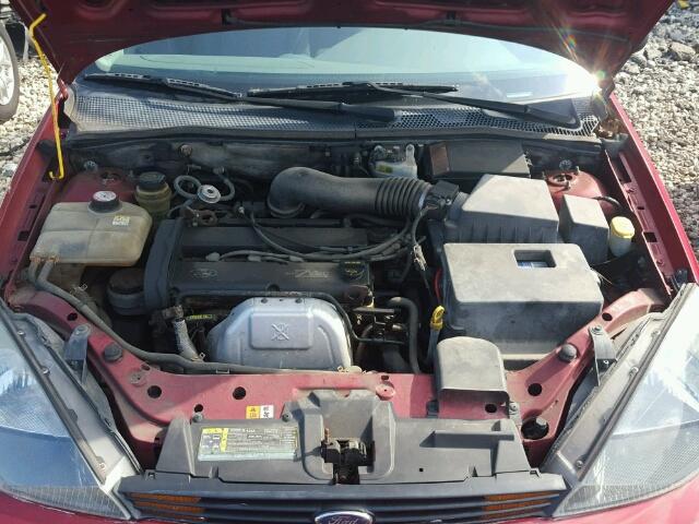 3FAFP373X3R117585 - 2003 FORD FOCUS ZX5 RED photo 7