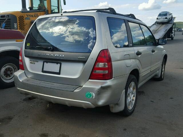 JF1SG65603H702660 - 2003 SUBARU FORESTER 2 GRAY photo 4