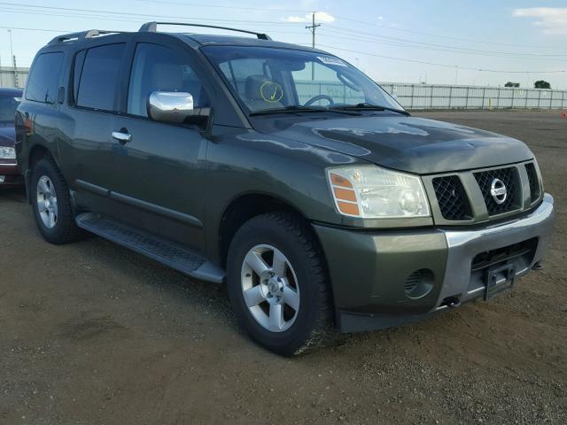 5N1AA08BX4N705660 - 2004 NISSAN ARMADA SE GREEN photo 1