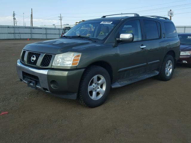 5N1AA08BX4N705660 - 2004 NISSAN ARMADA SE GREEN photo 2