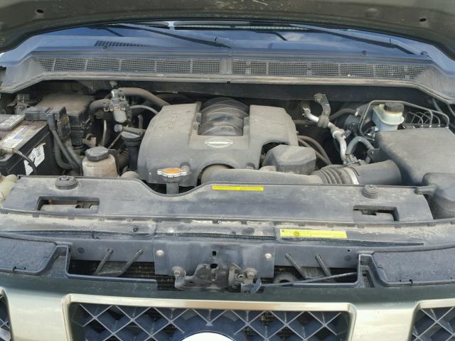 5N1AA08BX4N705660 - 2004 NISSAN ARMADA SE GREEN photo 7