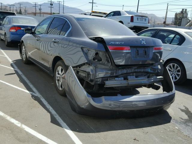 1HGCP2F44BA131493 - 2011 HONDA ACCORD LXP GRAY photo 3