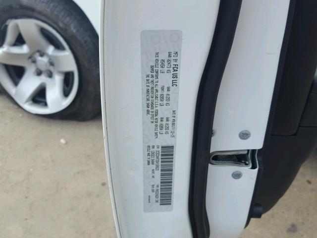 2C3CDXAT2GH160622 - 2016 DODGE CHARGER PO WHITE photo 10