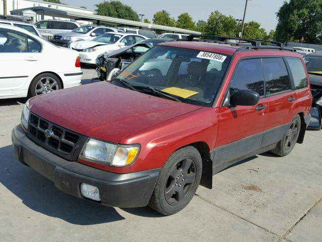 JF1SF6553XH726838 - 1999 SUBARU FORESTER S RED photo 2