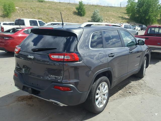 1C4PJMDS5HW599730 - 2017 JEEP CHEROKEE L GRAY photo 4