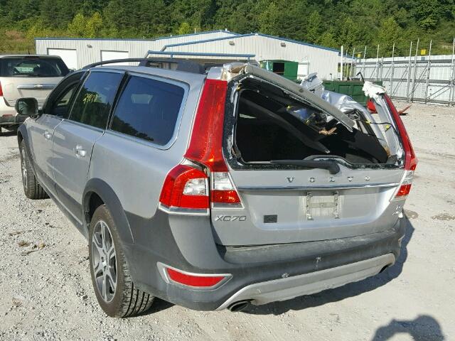 YV4902NK1F1217313 - 2015 VOLVO XC70 T6 SILVER photo 3