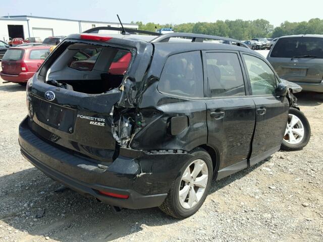 JF2SJADC2FH585045 - 2015 SUBARU FORESTER 2 BLACK photo 4