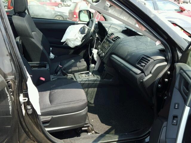 JF2SJADC2FH585045 - 2015 SUBARU FORESTER 2 BLACK photo 5