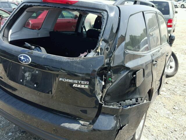 JF2SJADC2FH585045 - 2015 SUBARU FORESTER 2 BLACK photo 9