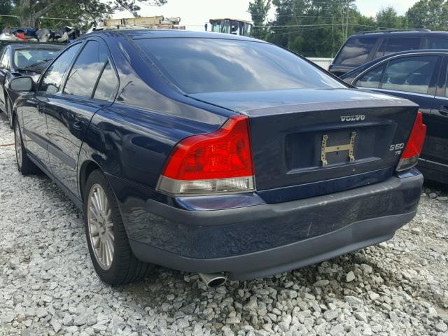 YV1RS53DX32251446 - 2003 VOLVO S60 T5 BLUE photo 3