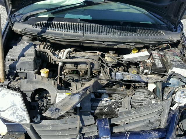 1D4GP45R75B139677 - 2005 DODGE CARAVAN SX BLUE photo 7