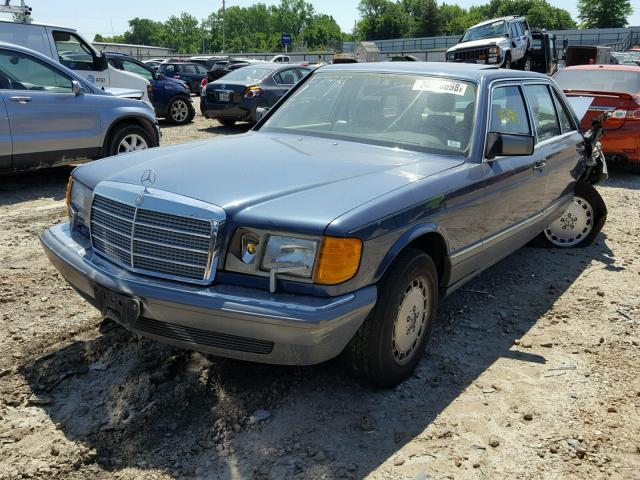 WDBCA35D5JA365257 - 1988 MERCEDES-BENZ 420 SEL BLUE photo 2