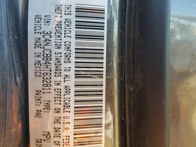 3C4NJCBB4HT632811 - 2017 JEEP COMPASS LA 石墨色 照片 10