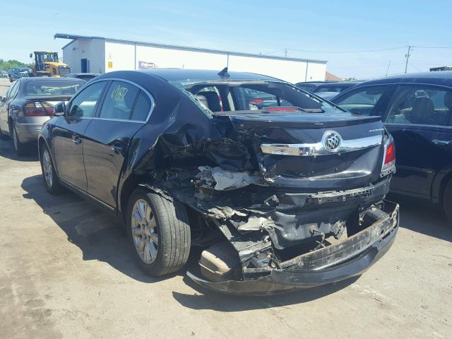 1G4GD5ER2CF326306 - 2012 BUICK LACROSSE P BLACK photo 3