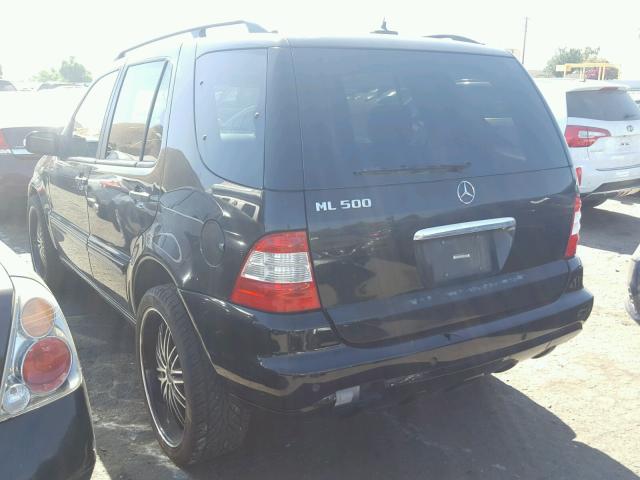 4JGAB75E43A424772 - 2003 MERCEDES-BENZ ML 500 BLACK photo 3