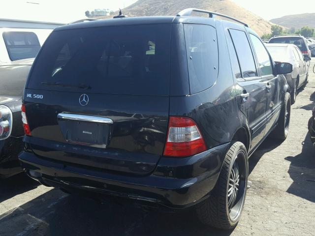 4JGAB75E43A424772 - 2003 MERCEDES-BENZ ML 500 BLACK photo 4