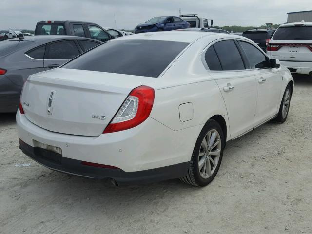 1LNHL9DK4DG605531 - 2013 LINCOLN MKS WHITE photo 4