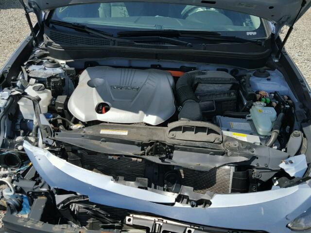 KMHEC4A49FA134767 - 2015 HYUNDAI SONATA BLUE photo 7