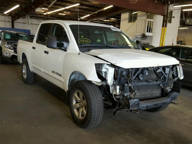 1N6BA0EC8CN313276 - 2012 NISSAN TITAN S WHITE photo 1