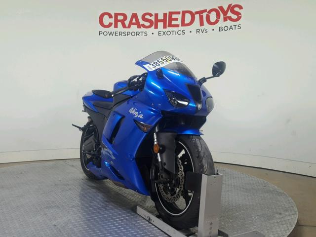 JKAZX4P148A040932 - 2008 KAWASAKI ZX600 P BLUE photo 2