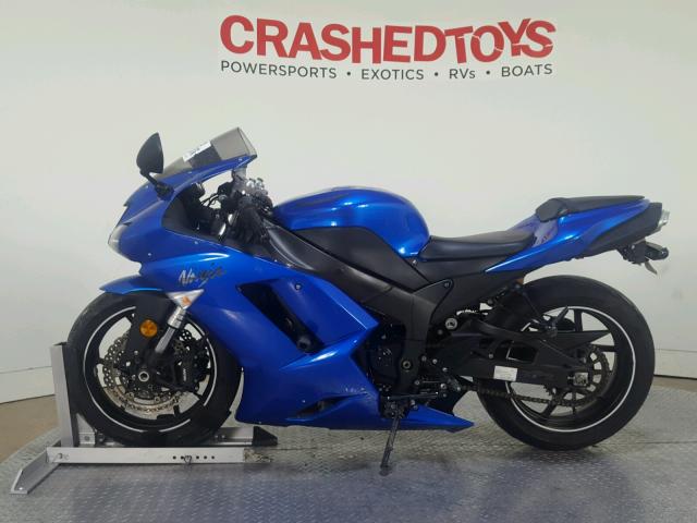 JKAZX4P148A040932 - 2008 KAWASAKI ZX600 P BLUE photo 5