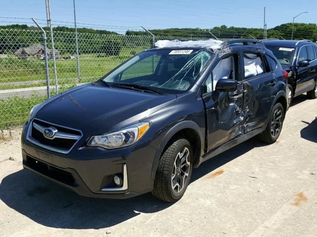 JF2GPABC2H8210783 - 2017 SUBARU CROSSTREK BLACK photo 2