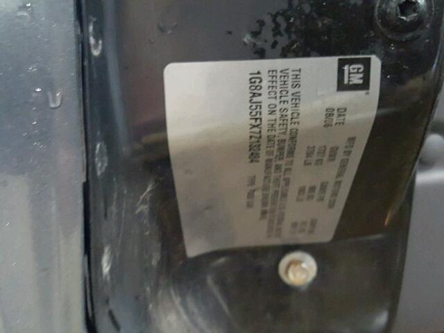 1G8AJ55FX7Z132484 - 2007 SATURN ION LEVEL GRAY photo 10