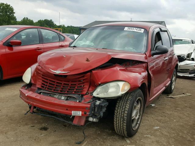 3C4FY48B52T337723 - 2002 CHRYSLER PT CRUISER RED photo 2