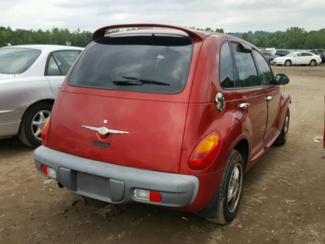 3C4FY48B52T337723 - 2002 CHRYSLER PT CRUISER RED photo 4