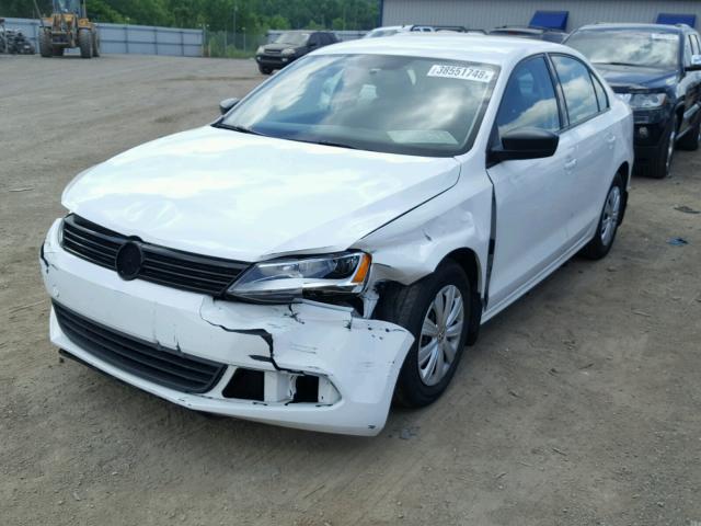3VW2K7AJ3DM382432 - 2013 VOLKSWAGEN JETTA BASE Սպիտակ լուսանկար 2