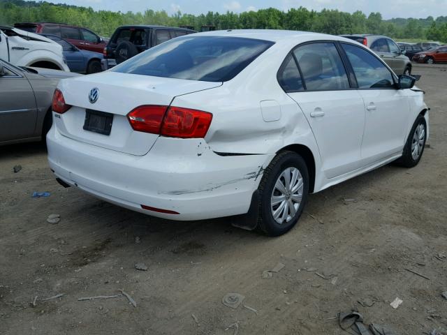 3VW2K7AJ3DM382432 - 2013 VOLKSWAGEN JETTA BASE Սպիտակ լուսանկար 4
