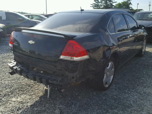 2G1WD58C779415075 - 2007 CHEVROLET IMPALA SUP BLACK photo 4