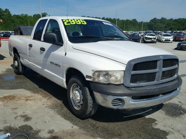 3D7KA28D64G256384 - 2004 DODGE RAM 2500 S WHITE photo 1