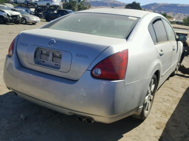 1N4BA41E04C828051 - 2004 NISSAN MAXIMA SE SILVER photo 4