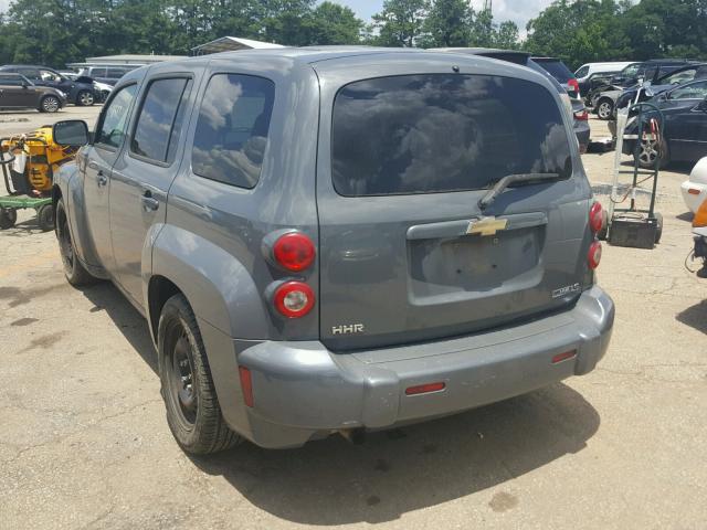 3GNCA13B59S501377 - 2009 CHEVROLET HHR LS ნაცრისფერი ფოტო 3