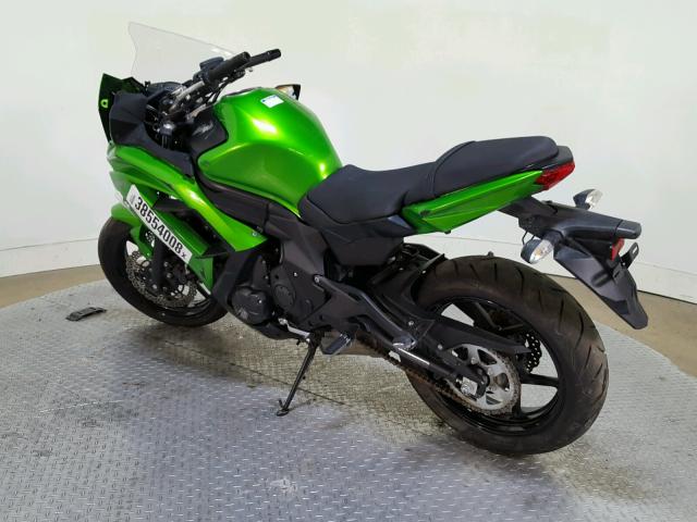 JKAEXEE19FDA17815 - 2015 KAWASAKI EX650 E GREEN photo 6