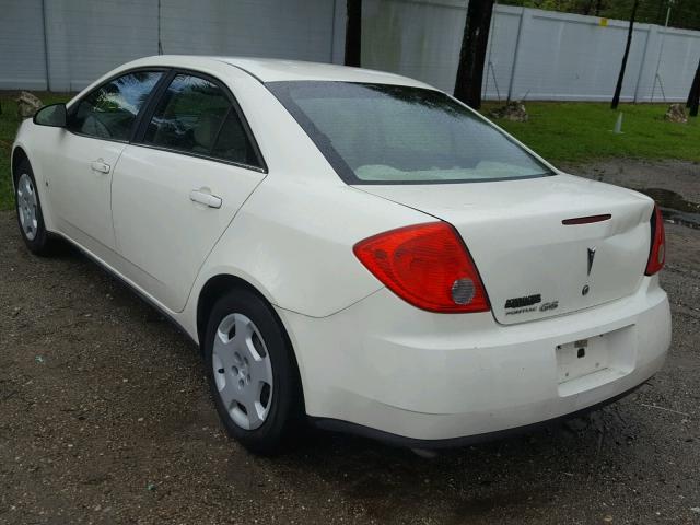 1G2ZF57B984297126 - 2008 PONTIAC G6 VALUE L WHITE photo 3